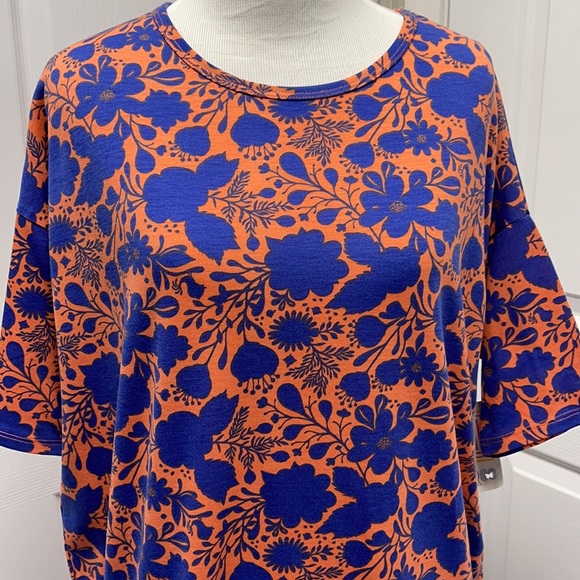 LuLaRoe New XXS Floral Irma Tunic Shirt NWT - Picture 2 of 8